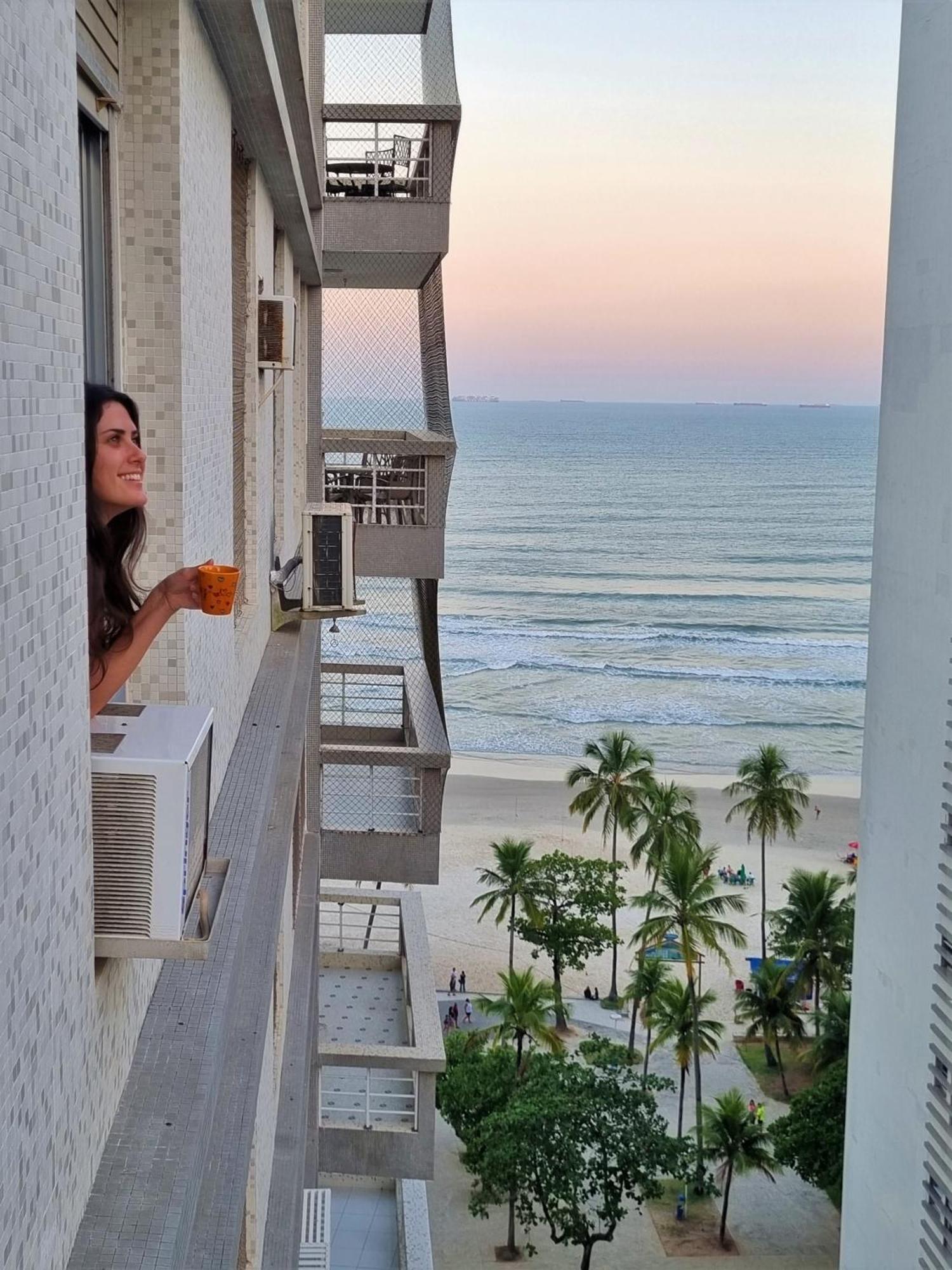 Apto pé na areia Praia das Pitangueiras - Centro Guarujá Exterior foto